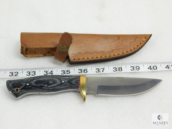 New Fixed Blade Hunter with Leather Carry Sheath