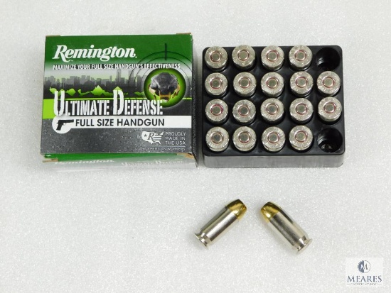 20 Rounds Remington Ultimate Defense .45 ACP Ammo. 185 Grain Hollow Point
