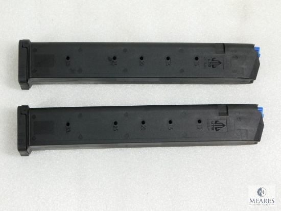 Two New 30 Round 9mm Pistol Magazine Fits Glock 17,19,26,34 and Carbine Rifles