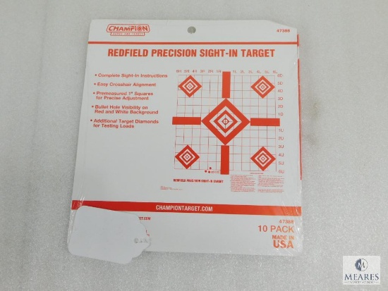 10 Pack Champion Redfield Sight In Precision Rifle Targets