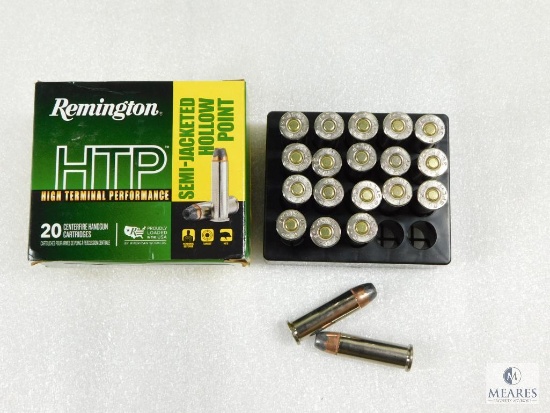 20 Rounds Remington .38 Special +P Ammo. 125 Grain Hollow Point