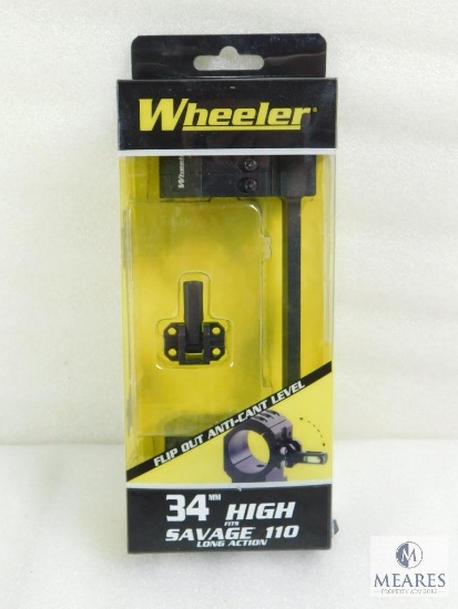 New Wheeler One Piece Scope Mount and Base For Savage 10,110 Long Action 34mm Rings High
