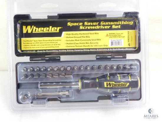 New Wheeler Gunsmith Screwdriver and Bit Set In Hard Case