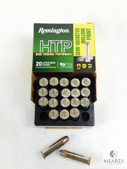 20 Rounds Remington .38 Special +P Ammo. 125 Grain Hollow Point