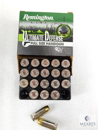 20 Rounds Remington Ultimate Defense .45 ACP Ammo. 185 Grain Hollow Point