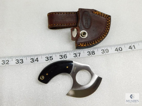 New Marbles Ulu Big Game Skinner with Leather Sheath