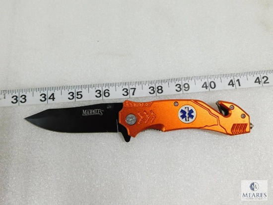 New Marbles EMT Rescue Folder with Belt Cutter and Glass Breaker
