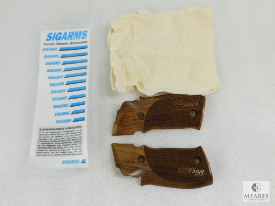 New Factory Sig Sauer X5 Walnut Pistol Grips