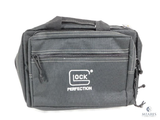 New Factory Glock Double Pistol Padded Range Bag with Multiple Pockets
