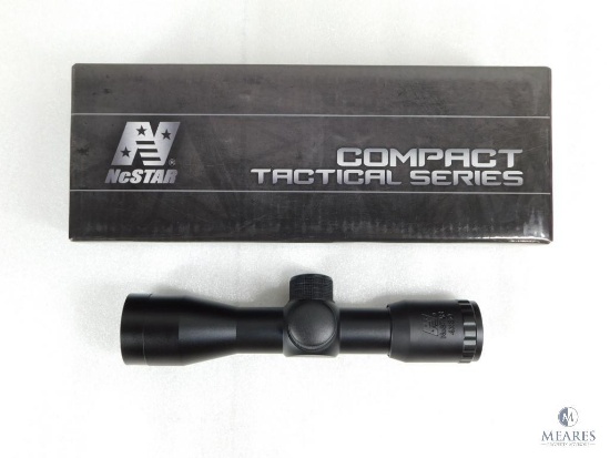 New NcStar Tactical 4x30mm Rifle Scope with Sniper Reticle. Matte Finish