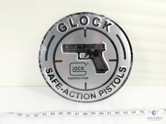 New Factory Glock Metal Advertising Sign. Great for Shop or Mancave