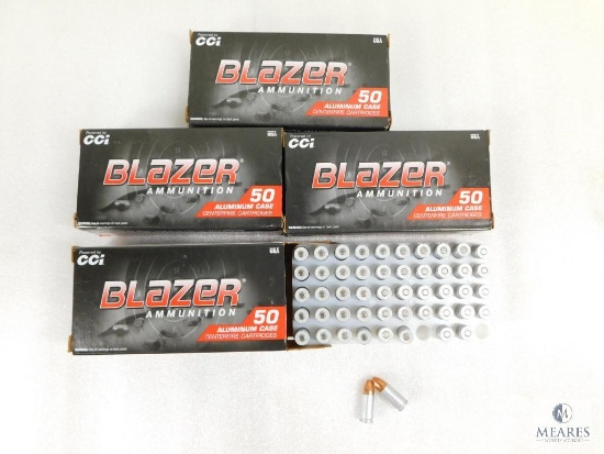 200 Rounds CCI Blazer 9mm Ammo. 115 Grain FMJ