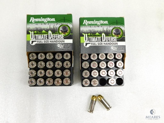 40 Rounds Remington Ultimate Defense .45 ACP Ammo. 185 Grain Hollow Point