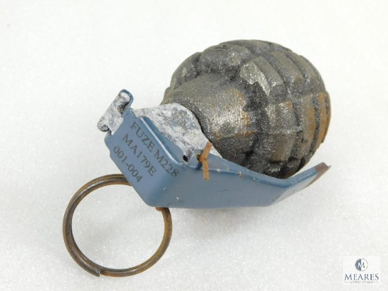 Inert De-Milled Pineapple Type Hand Grenade