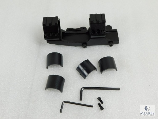 New Quick Detach AR15 Rifle Scope Mount and Rings. Matte Finish. 1" or 30mm Tube