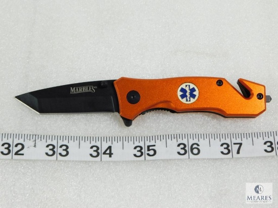 New Marbles EMT Rescue Folder with Belt Cutter and Glass Breaker