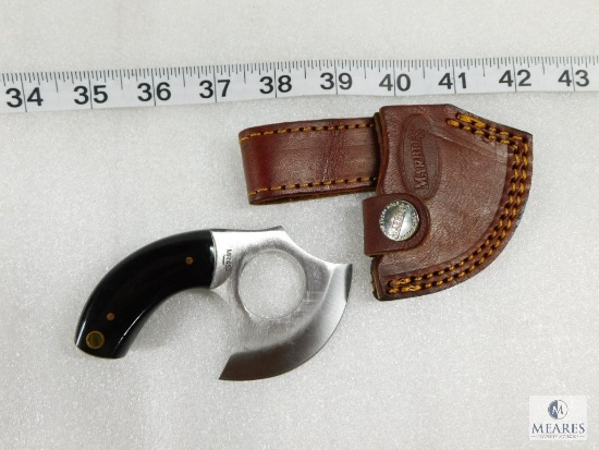 New Marbles Ulu Big Game Skinner with Leather Sheath