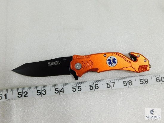 New Marbles EMT Rescue Folder with Belt Cutter and Glass Breaker