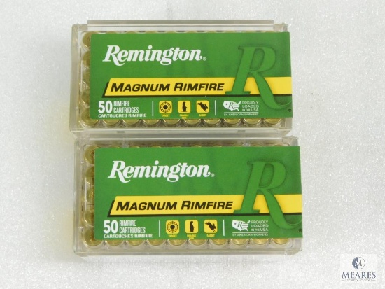 100 Rounds Remington .22 Magnum Ammo. 40 Grain Hollow Point