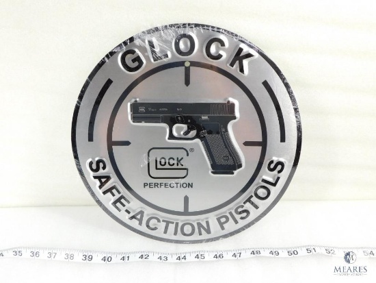 New Factory Glock Metal Advertising Sign. Great for Shop or Mancave