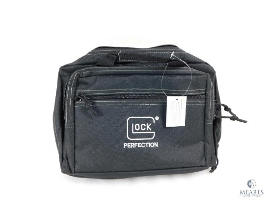 New Factory Glock Double Pistol Padded Range Bag with Multiple Pockets