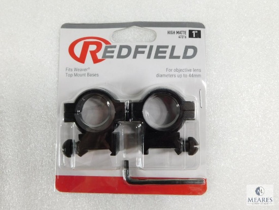 New Redfield 1" High Matte Finish Rifle Scope Rings