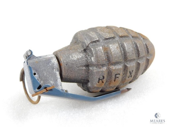 Inert De-Milled Pineapple Type Hand Grenade