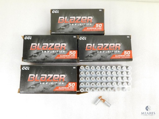 200 Rounds CCI Blazer 9mm Ammo. 115 Grain FMJ