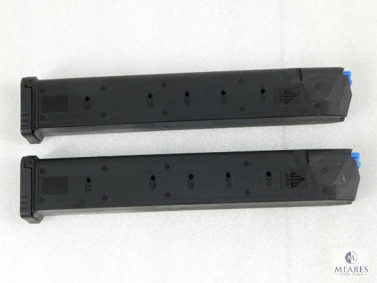 Two New 30 Round 9mm Pistol Magazine Fits Glock 17,19,26,34 and Carbine Rifles