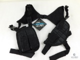 New Ambidextrous Shoulder Holster with Double Mag Pouch