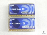 100 Rounds Federal .22 Magnum Ammo. 40 Grain FMJ
