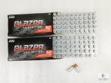 100 Rounds CCI Blazer 9mm Ammo. 115 Grain FMJ