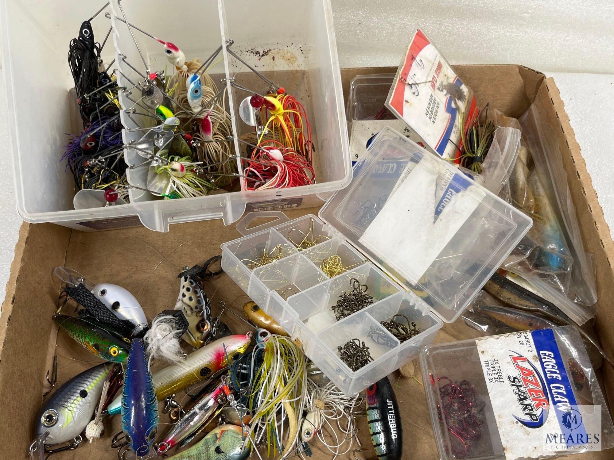 Large Assortment of Fishing Lures and Hooks