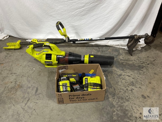 Ryobi Expand-It Weed Eater and Jet Fan Blower