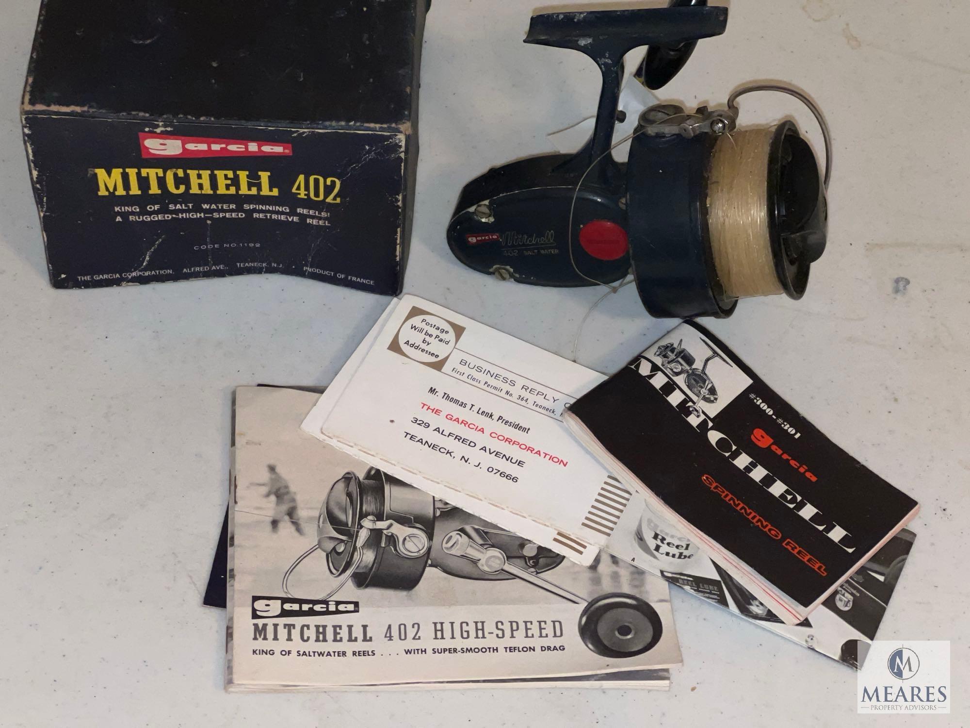 Vintage Mitchell 402 Open Face Fishing Reel in