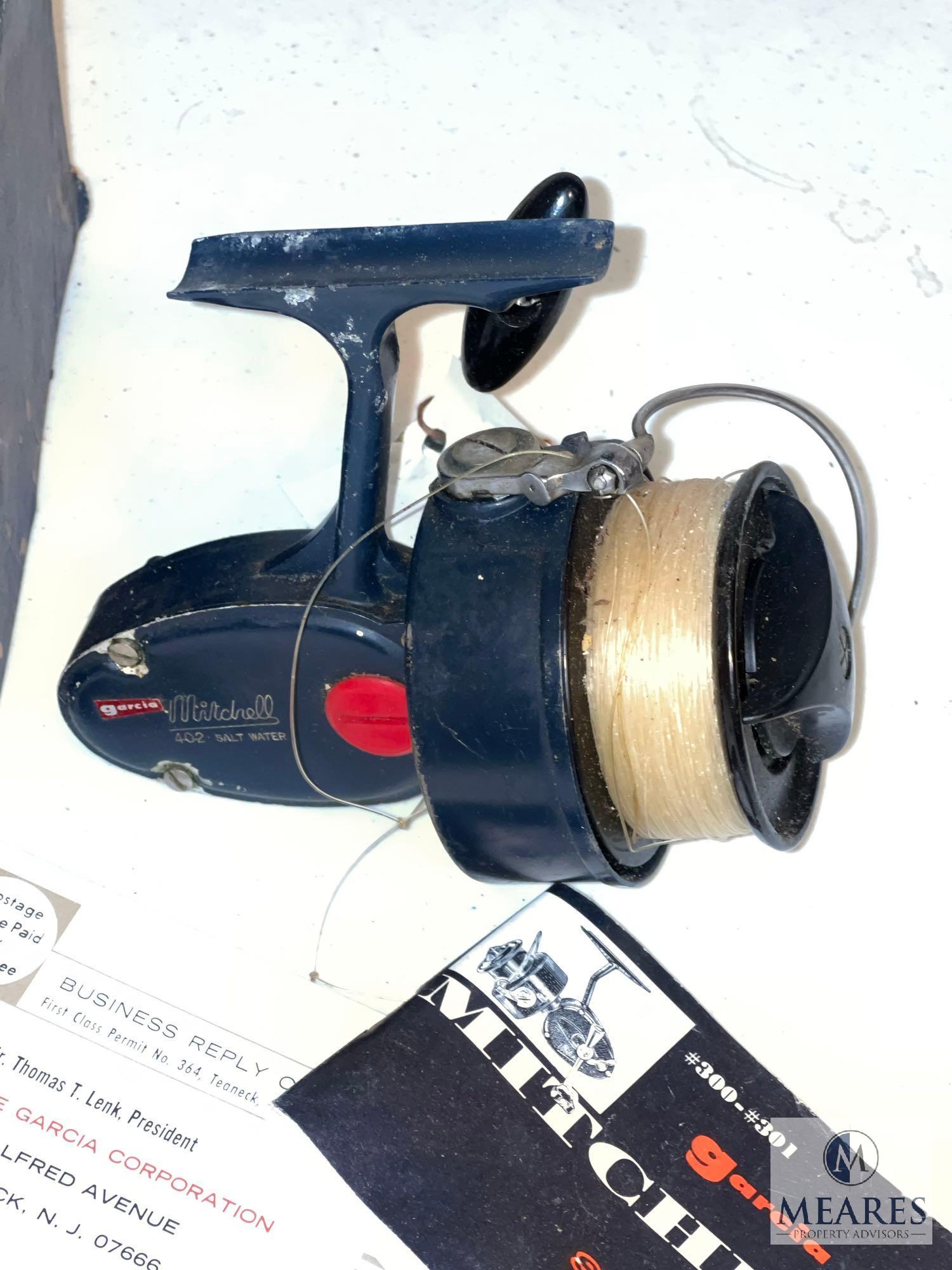 Vintage Mitchell 402 Open Face Fishing Reel in