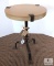 Jan Barboglio Side Table Hammered Metal Base with Cement Top
