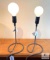 Design Stockholm House Pair Fabric Covered Cord Lamps