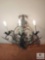 Vintage Metal Wall Sconce 3-Light Electric 18