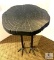 Charcoal Tone Ostrich Legs Metal Side / Accent Table