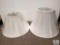Lot of Two Ivory Tone Empire Lampshades