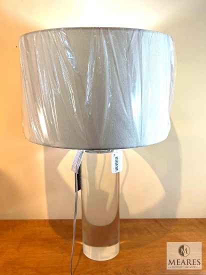 Regina Andrew Juliet Crystal Smooth Column Table Lamp 25"