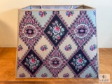 La Maisonnette Harlequin Floral Pattern Empire Rectangle Lampshade 16