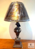 John Richard Trifecta Antique Gold Urn Table Lamp with Matching Metallic Empire Shade 33