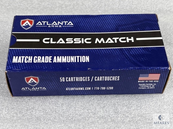 50 Rounds Atlanta Arms .380 ACP Ammo. 100 Grain FMJ Match Grade Ammo.