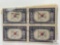 # 921 - 1944 Overrun Countries: 5c Flag of Korea Set of Four Stamps