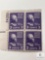 BK101 - 1938 73c Thomas Jefferson Plate Block of Four Stamps