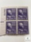 BK101 - 1938 73c Thomas Jefferson Plate Block of Four Stamps