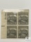 #844 - 1939 4 1/2c White House, Dark Gray Plate Block of Four Stamps