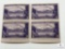 #800 - 1937 3c Alaska Purple Postage Stamp Plate Block of Four Stamps